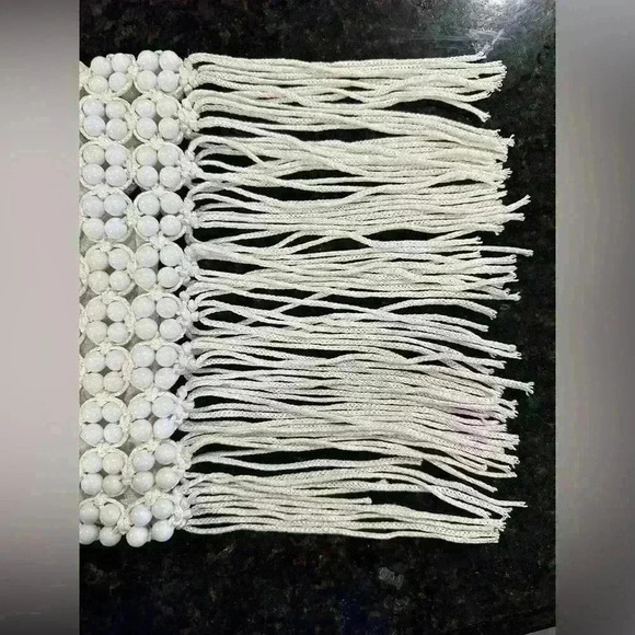 Vintage/Authentic 1960’s Macrame Beaded Fringe Boho Bag -Oh the stories - Picture 2 of 9